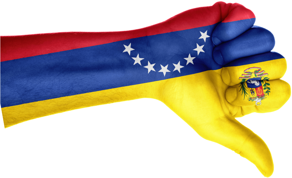 Venezuela Tensa - 3drose Flag Of Venezuela Cropped Thumbs Up Nch (qs (972x728), Png Download