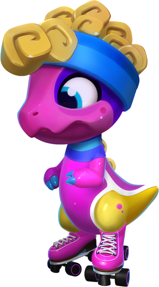 Skater Dragon Baby - Portable Network Graphics (658x1187), Png Download