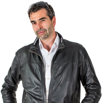 Michael Mitterhofer - Leather Jacket (351x346), Png Download