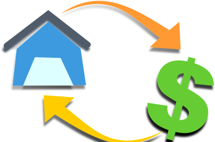 Casa X Dinheiro - Business/thank You/home Finance/house And Money Sign/custom (825x542), Png Download