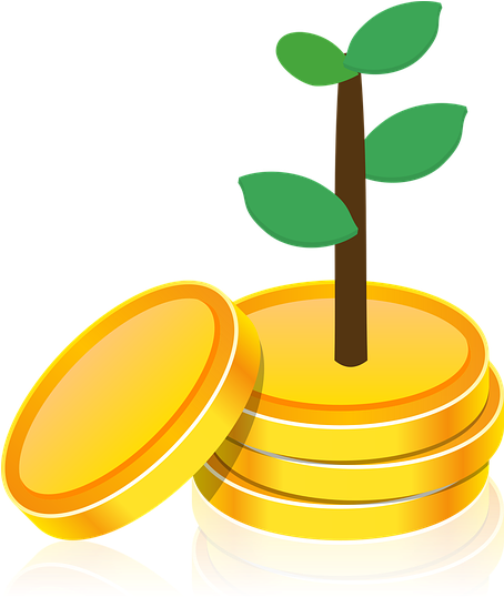 Dinheiro-nascendo - Investment Vector Png (453x720), Png Download