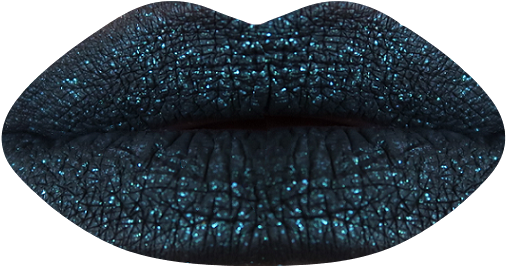 Black Glitter Liquid Lipstick Green Blue Glitter Depending - Wednesday (735x420), Png Download