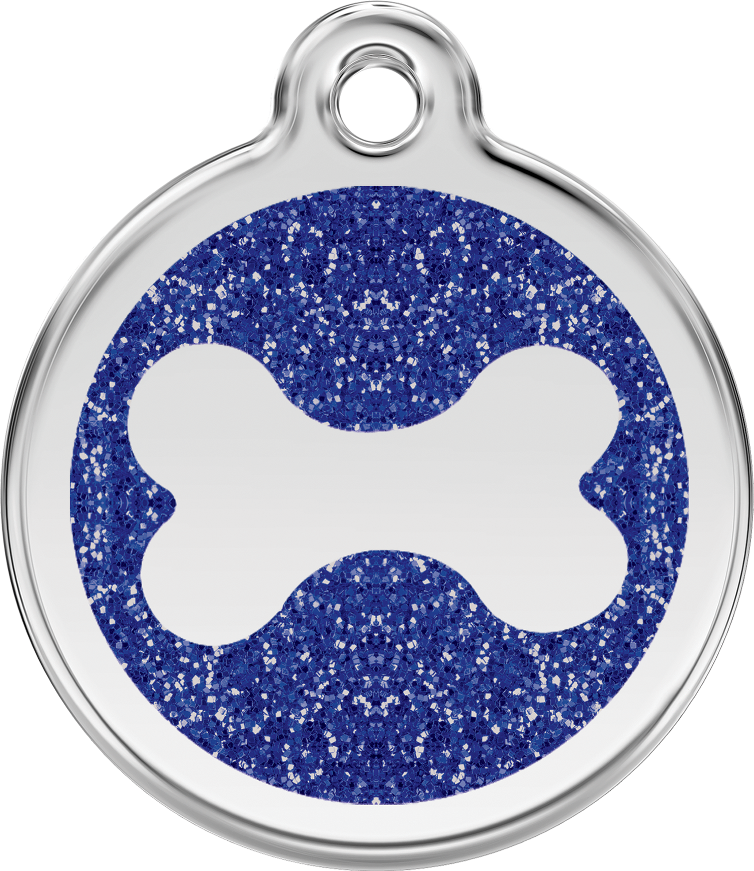 Xbnnm, 9330725044920, Image - Red Dingo Glitter Bone Pet Id Dog Tags - Dark Blue (1500x1733), Png Download