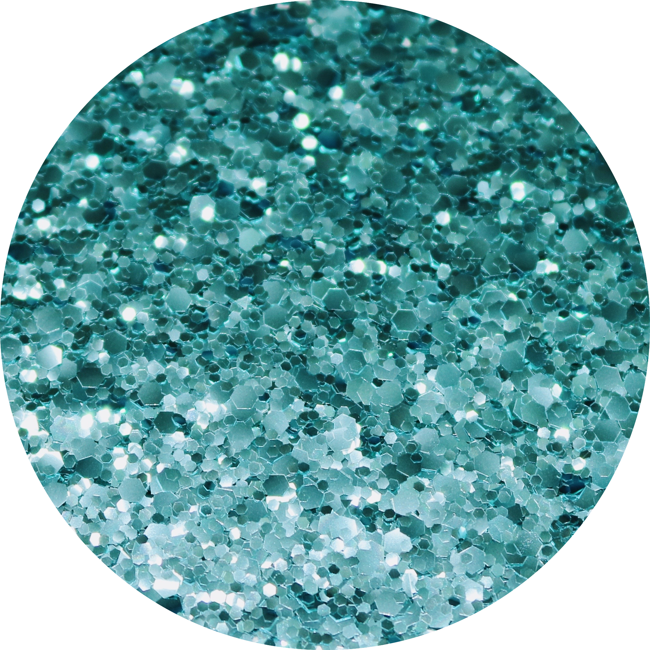 Blue Glitter - Circle (2127x2127), Png Download
