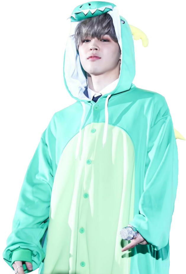 Jimin Jungkook Rm Jhope Jin V Suga Bts Png - Jimin In A Dinosaur Onesie (1024x1024), Png Download