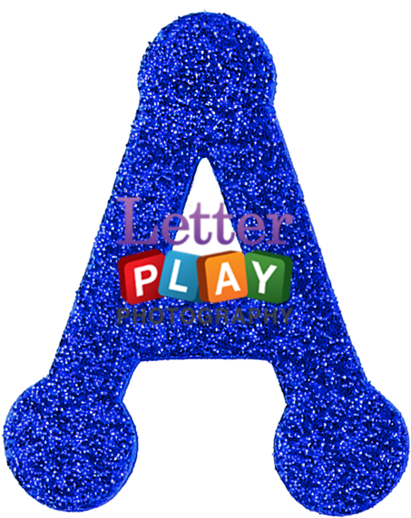 Buy Letterblueglitter The Letter A In Blue Glitter (600x600), Png Download