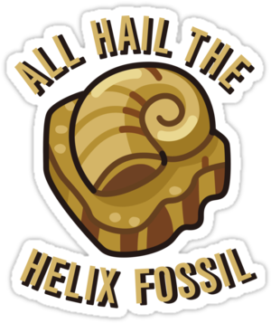 10 - Pray The Helix Fossil (375x360), Png Download