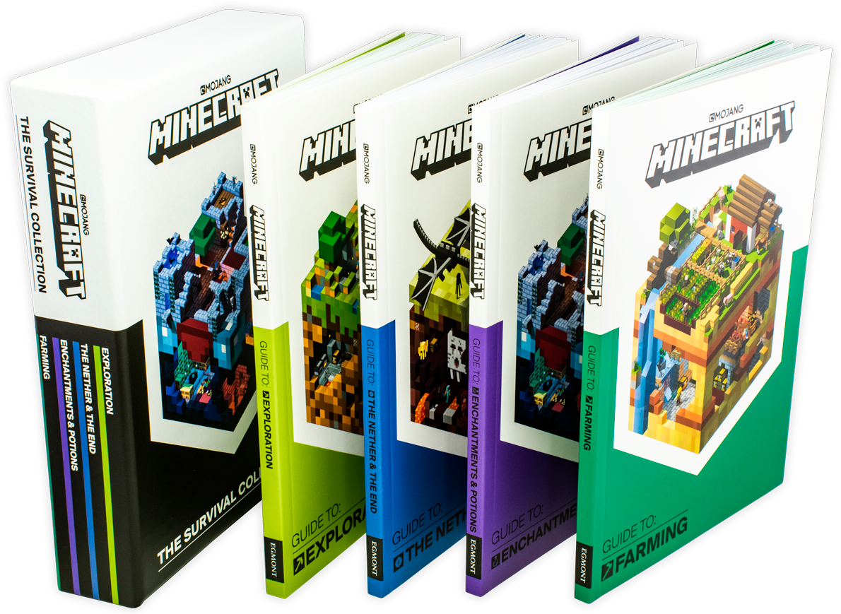 Minecraft The Survival Collection Book Set Png Minecraft - Minecraft (1200x870), Png Download