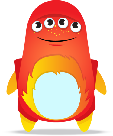 Class Dojo Rewards - Class Dojo Red Monsters (374x450), Png Download