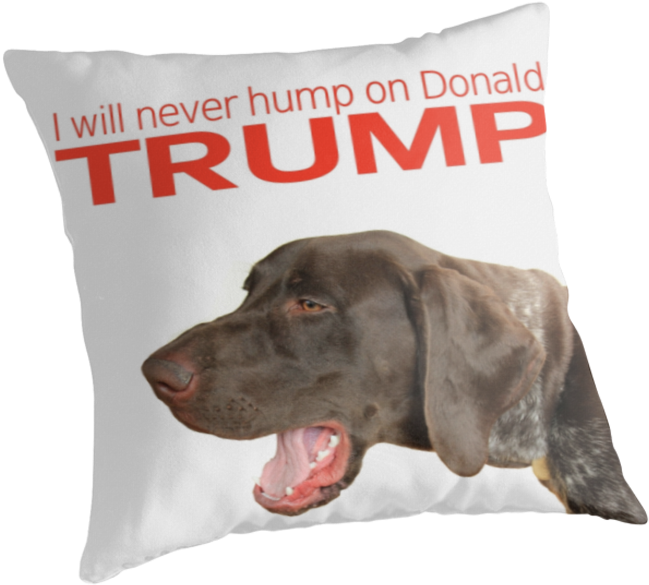I Will Never Hump On Donald Trump - Ich Werde Nie Buckel Auf Donald Trump! Rundes Keramik (875x875), Png Download