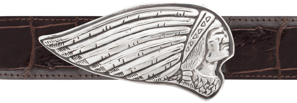 Horst Schrader Indian Head 1 1/2" Trohpy Buckle - Buckle (1000x349), Png Download