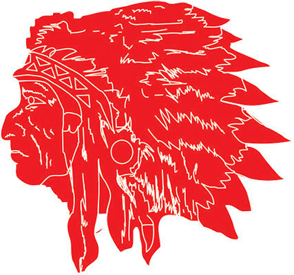 Indian Head - Red Indian Head Png (427x400), Png Download