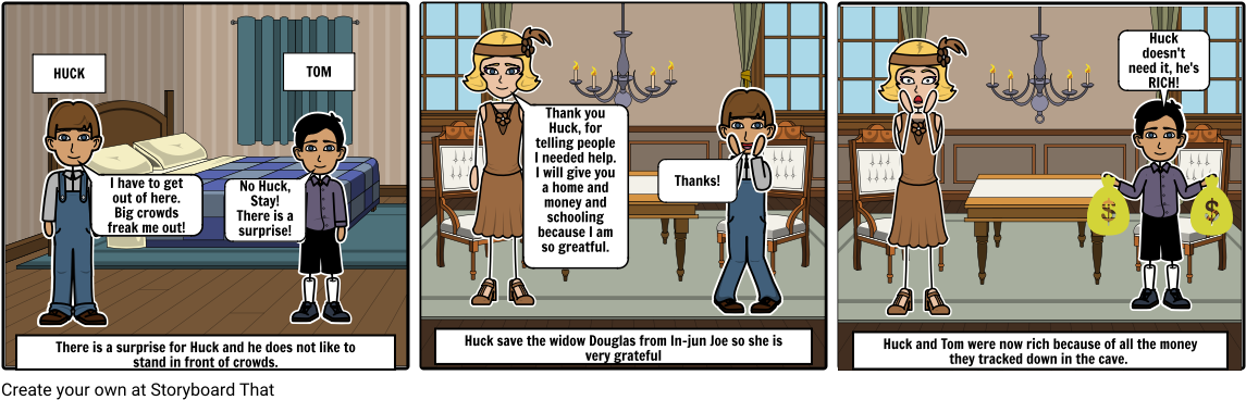 Tom Sawyer Chapter 34 - Cartoon (1164x385), Png Download