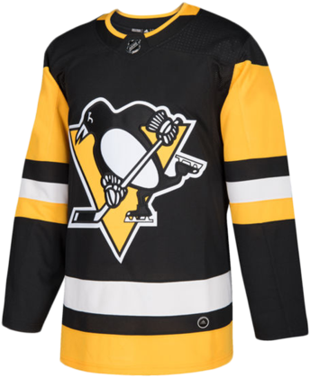Pittsburgh Penguins Authentic Pro Team Colour Jersey - Pittsburgh Penguins Home Jersey (421x480), Png Download
