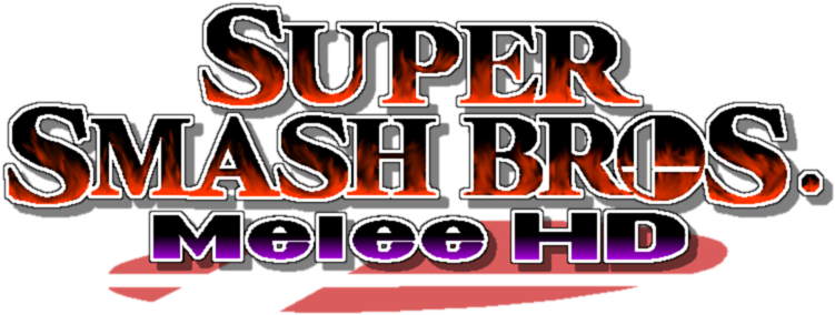 Navigate Before - Super Smash Melee Logo (800x320), Png Download
