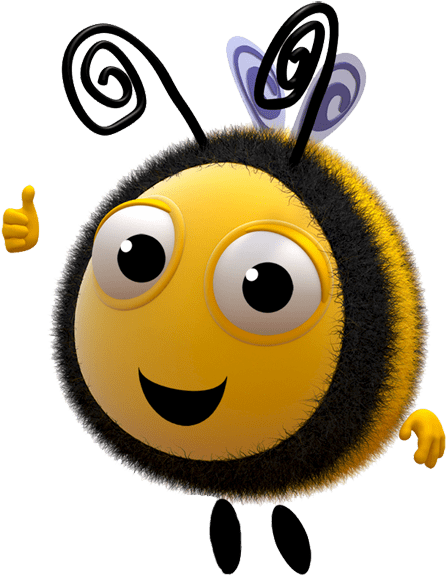 The Hive Buzzbee Png - La Colmena Feliz Png (470x591), Png Download