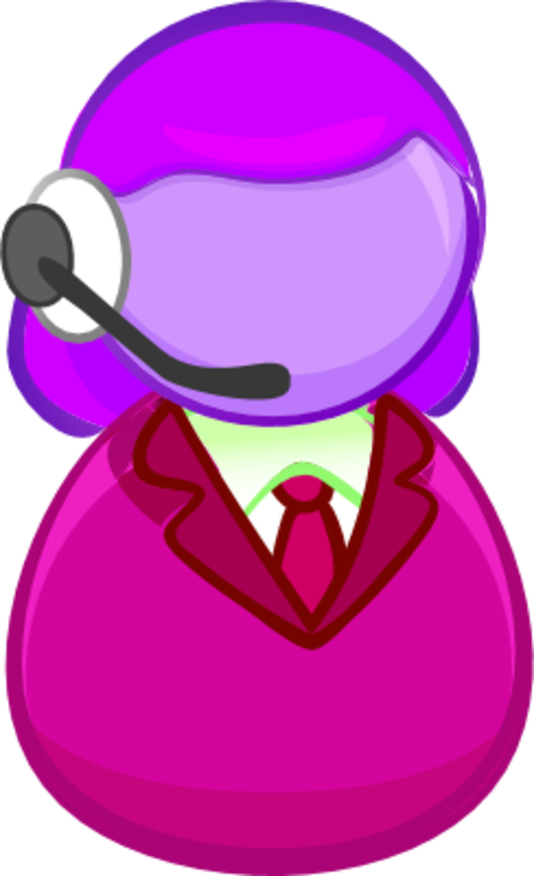 Female - Customer Service Clip Art (600x984), Png Download