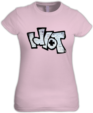 Pink - Idiot Tshirt Images Png (394x394), Png Download
