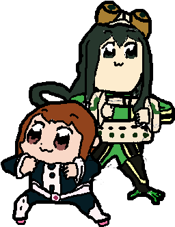 Pop Team Epic X Best Girls - Boku No Hero Shitposting (600x421), Png Download