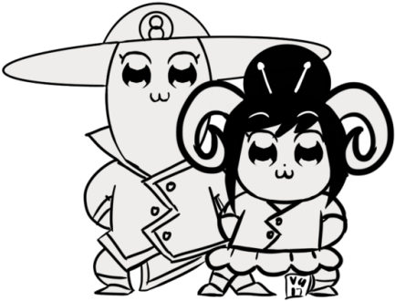 2 - Pop Team Epic Homestuck (500x375), Png Download