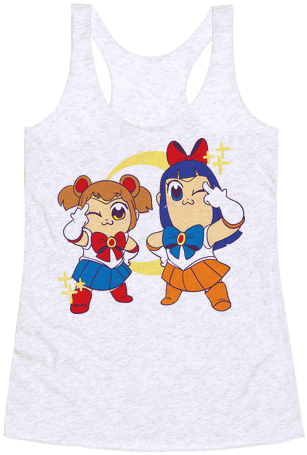Pretty Sailor Pop Team Epic Racerback Tank Top - Pop Team Epic Shirt (484x484), Png Download