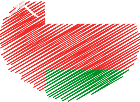 Oman Heart Flag - Trinidad And Tobago Heart Flag (480x480), Png Download