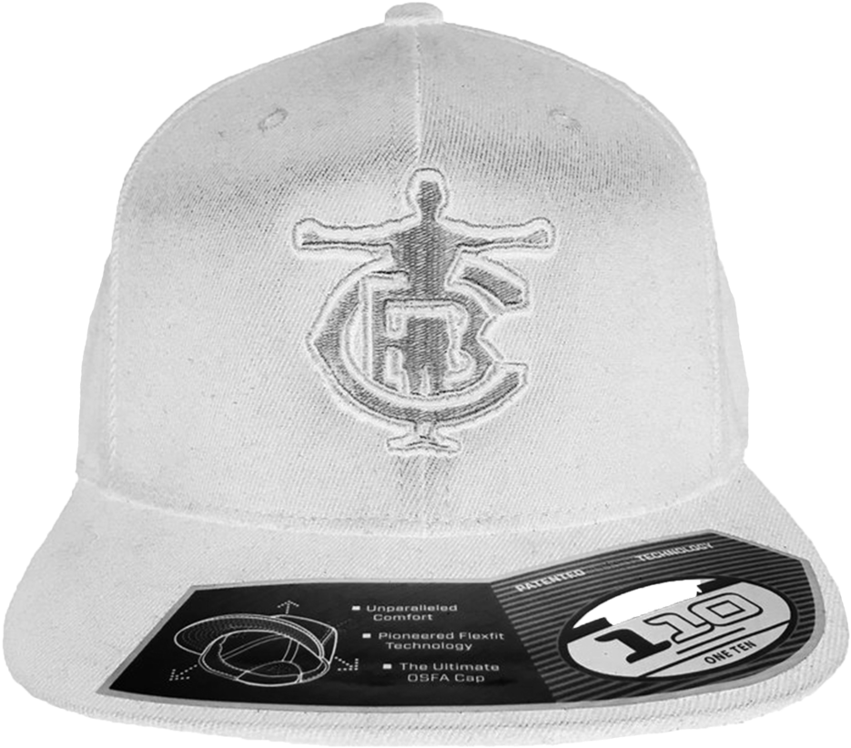 Tbc White/white Snapback Hat (1000x1084), Png Download