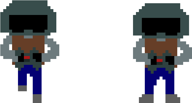 Jager - Pixel Art (710x470), Png Download