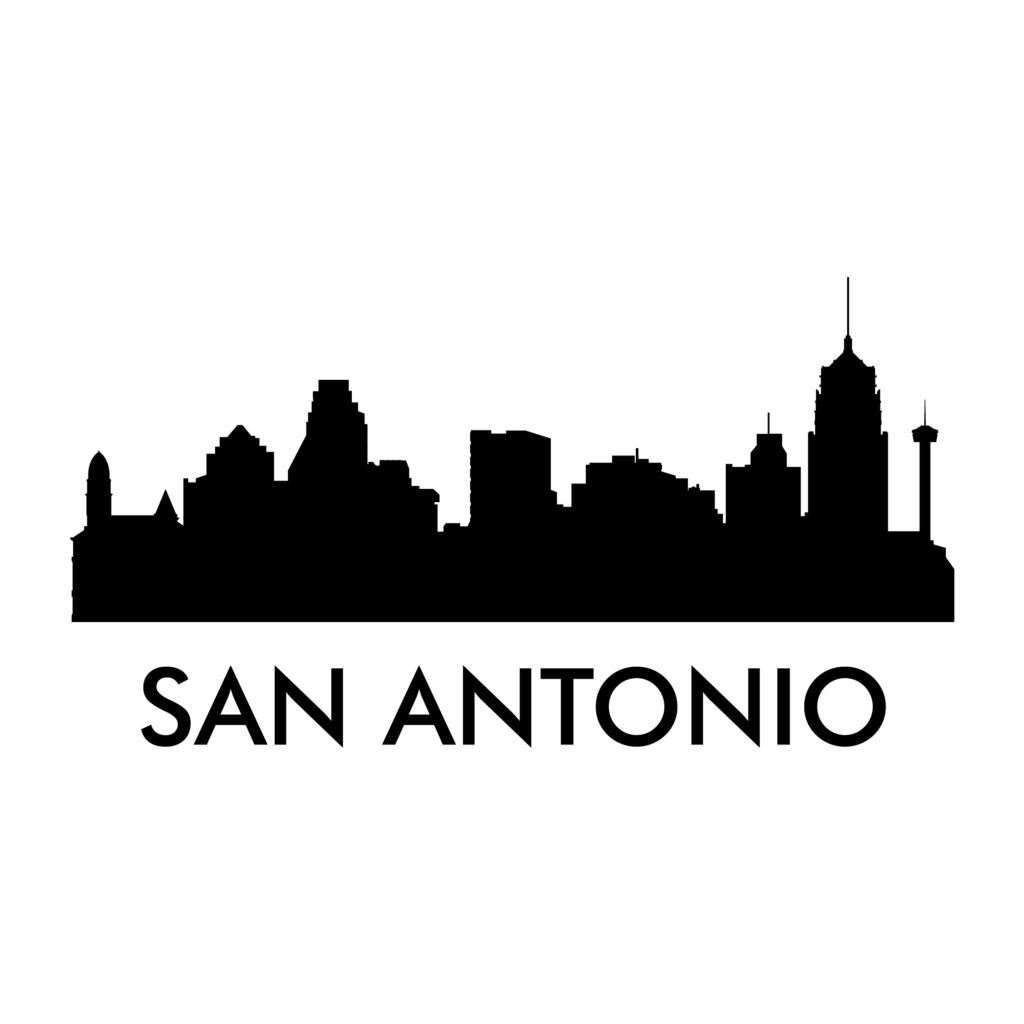 San Antonio Silhouette Novelty Metal Magnet M-8722 (1024x1024), Png Download