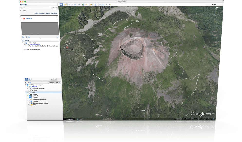 Vesuvio - Google Maps Topo To Revit (1000x659), Png Download