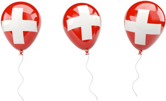 Illustration Of Flag Of Switzerland - Dominican Republic Balloons (640x480), Png Download