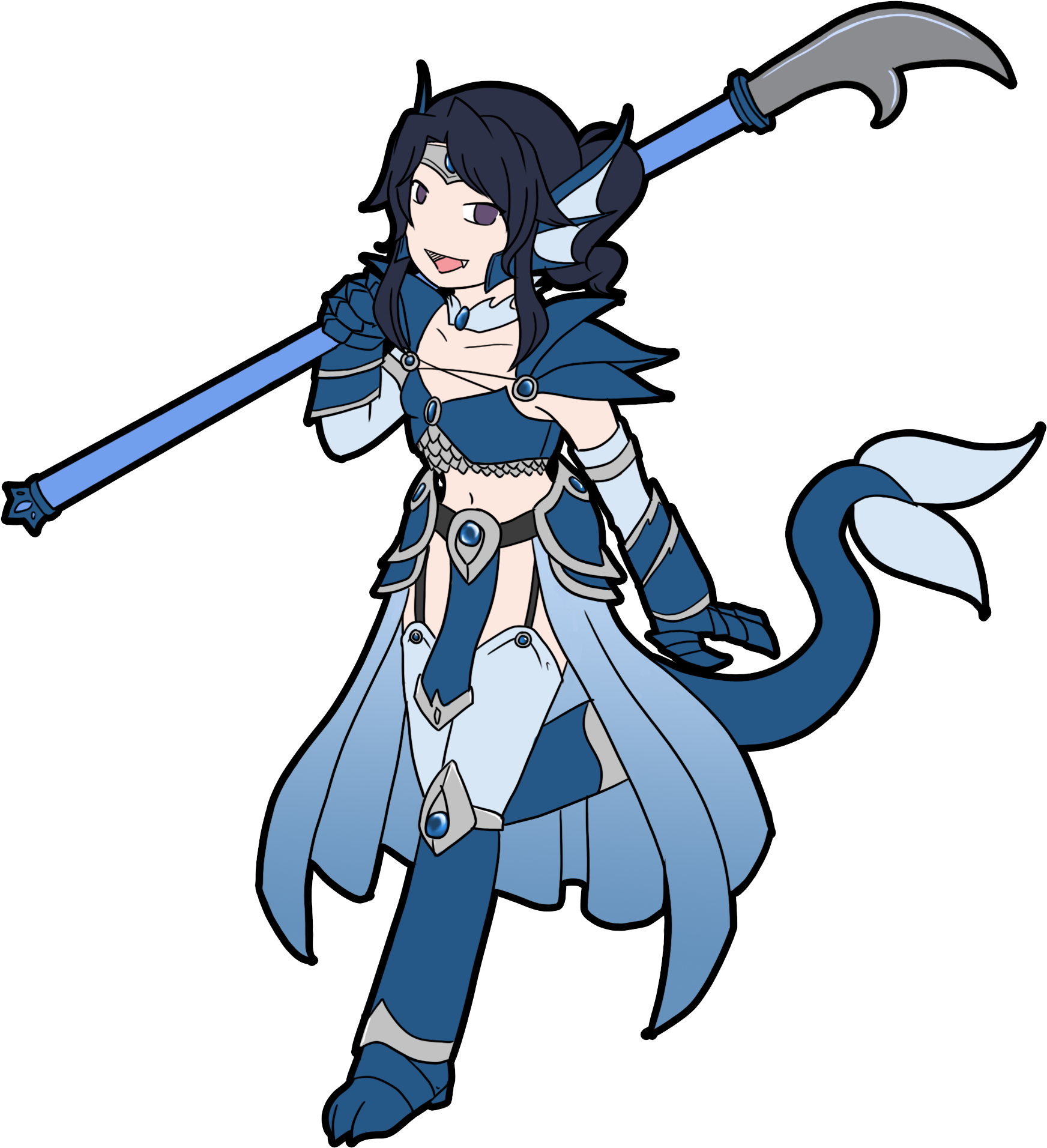 Did A Little Halloween Costume Doodle Last Year And - Cartoon (1887x2099), Png Download