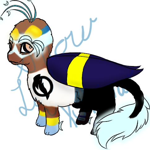Mooncricket Male Static Shock Theme Auction [open] - Cartoon (485x484), Png Download