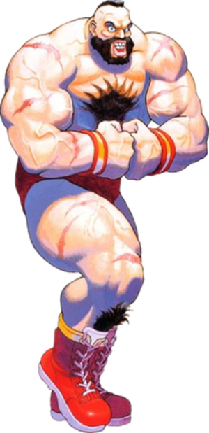 Super Zangief - Street Fighter Zangief (300x619), Png Download