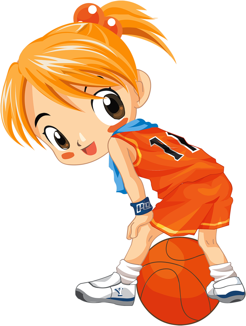 Láminas Infantiles Y Para Adolescentes - Basquet Bol Femenil Anime (988x1280), Png Download