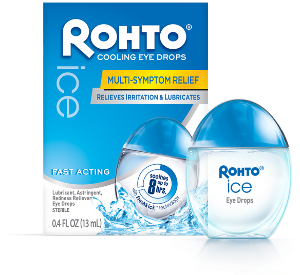 Rohto Cartonbottle 1000 Ice - Rohto Red Eye Drops (600x538), Png Download