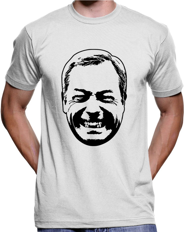 Nigel Farage Laughing Brexit Ukip T-shirt / Hoodie - Free Tommy Robinson T Shirts (936x936), Png Download