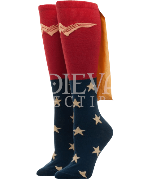 Wonder Woman Movie Caped Knee High Socks - Wonder Woman Knee High Socks (600x600), Png Download
