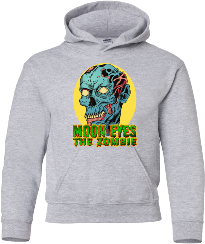 Moon Eyes The Zombie - Hoodie (1024x1024), Png Download