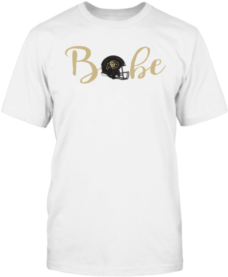 Colorado Buffaloes Football Babe T Shirt - White T Shirt Mockup Png (600x600), Png Download