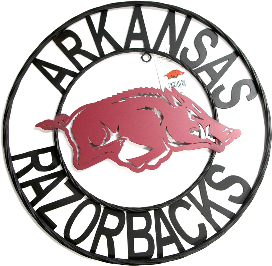 Arkansas Razorbacks Wrought Iron Wall Lrt Arkwri18 - No Excuses Wear A Helmet (900x890), Png Download