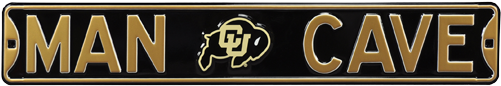 Colorado Buffaloes “man Cave” Authentic Street Sign - Man Cave Colorado Buffaloes Steel Sign Wall Sign 36 (500x500), Png Download