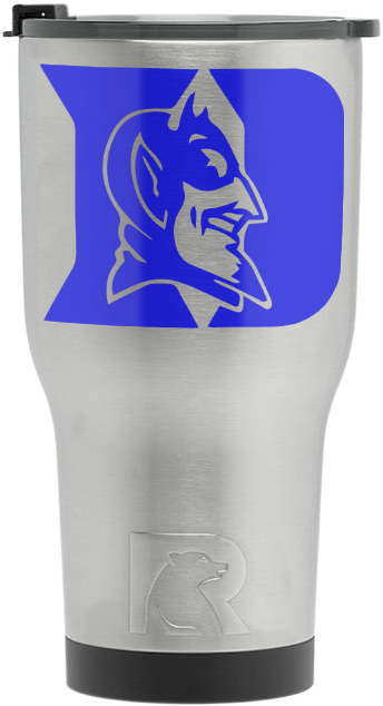 Stainless Tumbler - Duke Blue Devil (351x641), Png Download