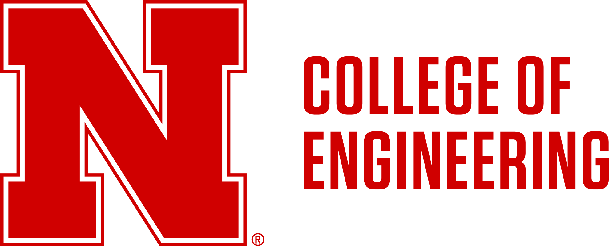 Red N To Left Of 2-line College Of Engineering Word - College Of Architecture Unl (1991x800), Png Download
