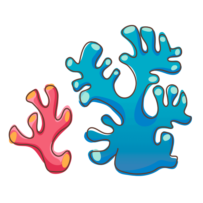 World Wallstickers For Kids Corals Sticker - Corals Sticker (700x700), Png Download