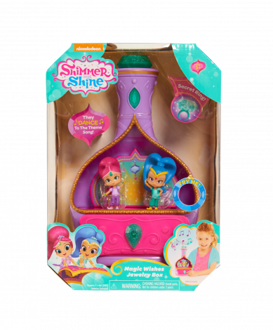 Shimmer And Shine Magic Wishes Jewelry Box - Shimmer And Shine Playsets (389x470), Png Download