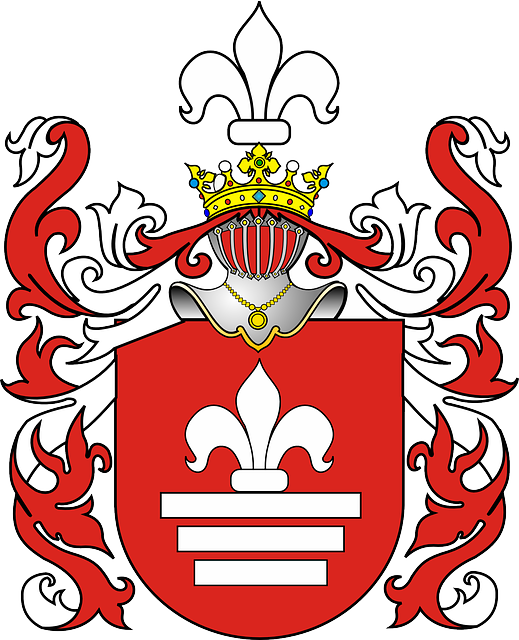 Flower, Crown, Royal, Lily, Decorative, Herb, Crowns - Tadeusz Kościuszko Herb (519x640), Png Download