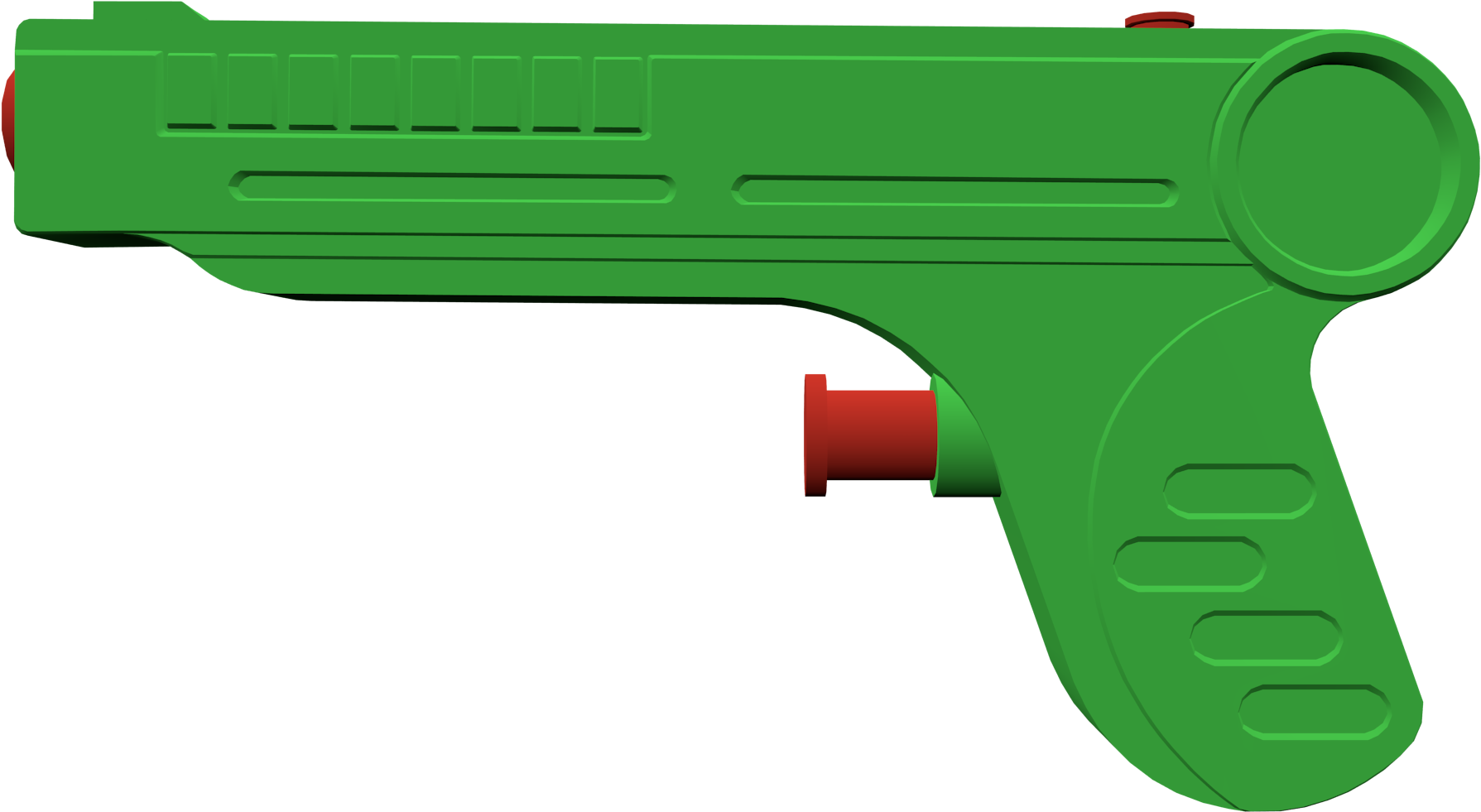 Made With Blender - Gun (1920x1080), Png Download