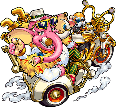 2869 - Monster Strike (378x347), Png Download