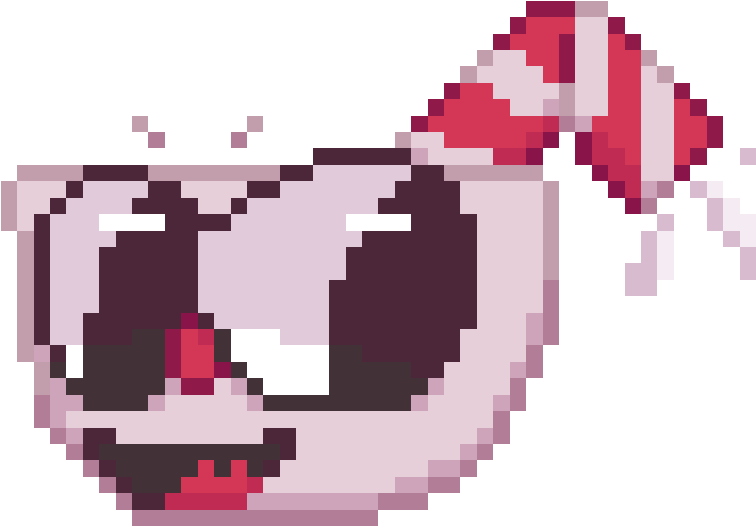 Cuphead Pixel Head - Cuphead Pixel (1196x874), Png Download